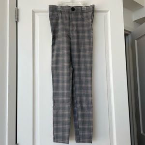 zara plaid leggings